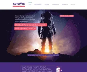 Actuate.co.za(Change Management) Screenshot