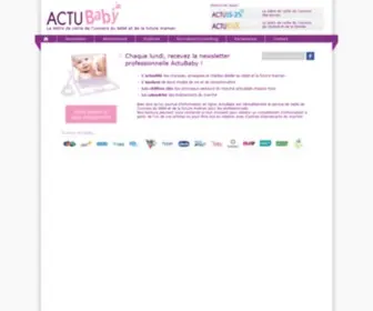 Actubaby.com(La lettre de veille de l'univers du bébé et de la future maman) Screenshot