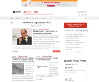Actuel-RH.fr(Ressources humaines) Screenshot