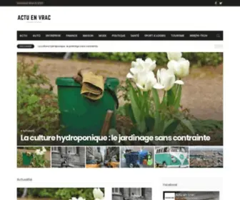 Actuenvrac.com(Mon blog) Screenshot