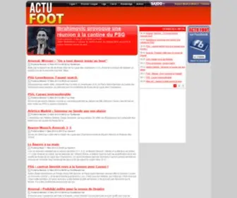 Actufoot.net(Actu Foot) Screenshot