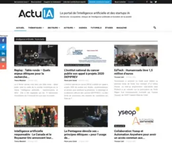 Actuia.com(Intelligence artificielle) Screenshot
