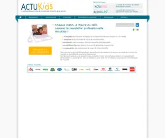 Actukids.com(La lettre de veille de l'univers de l'enfant) Screenshot