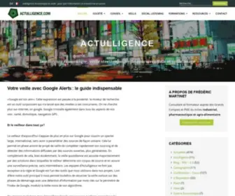 Actulligence.com(Intelligence économique) Screenshot