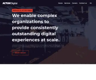 Actumdigital.com(Experience and Commerce Solutions) Screenshot