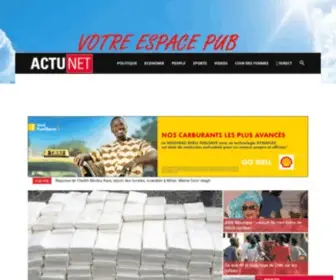 Actunet.sn(Les dessous de l’actualité) Screenshot