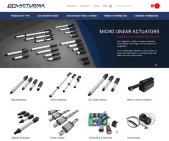 Actuonix.com(Micro Linear Actuators) Screenshot