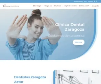 Acturclinicadental.com(Clinica dental Zaragoza Actur) Screenshot