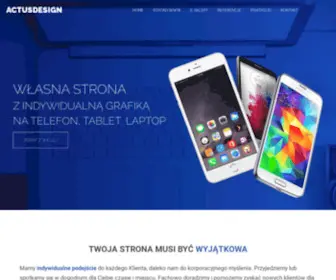 Actusdesign.pl(Projektowanie stron Warszawa) Screenshot