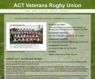 Actvetsrugby.org.au(About ACT Veterans Rugby Union) Screenshot