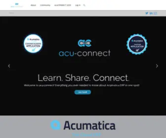 Acu-Connect.com(Connecting Acumatica Community Members) Screenshot