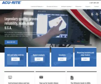 Acu-Rite.com(Finest-Quality Digital Readout Systems, CNC Controls & More) Screenshot