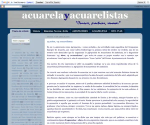 Acuarelistas.org(Acuarela y Acuarelistas) Screenshot