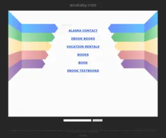 Acubaby.com(acubaby) Screenshot