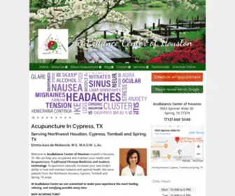 Acubalancecenter.com(AcuBalance Center of Houston) Screenshot