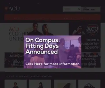 Acuclothing.com.au(ACU Online Uniform Portal) Screenshot