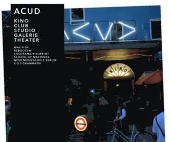 Acud.de(ACUD KUNST HAUS) Screenshot