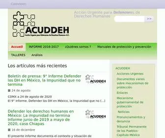 Acuddeh.org(Defensores de derechos humanos) Screenshot