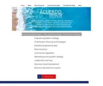 Acuerdo.co.uk(Marketing, Negotiation, Leadership, IP Design-Verification) Screenshot