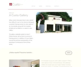 Acuetogallery.com(A Cueto Gallery) Screenshot