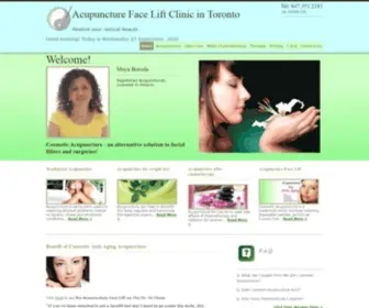 Acufacelift-Toronto.com(Cosmetic Acupuncture of Toronto) Screenshot