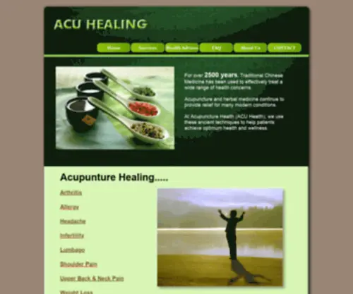 Acuhealing.co.za(Acupuncture Healing Cape Town) Screenshot