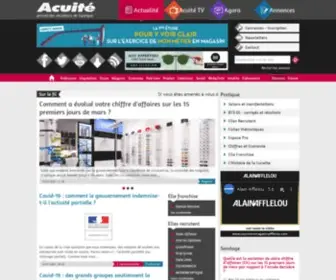 Acuite.fr(Site communautaire des opticiens lunetiers et diplômés du BTS OL) Screenshot