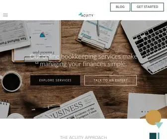 Acuity.co(Online Bookkeeping Services for Your Small Business) Screenshot