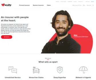 Acuity.com(Personal and Business Insurance Coverage) Screenshot