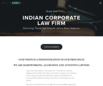 Acuitylaw.co.in(Indian Corporate Law Firm in Mumbai) Screenshot