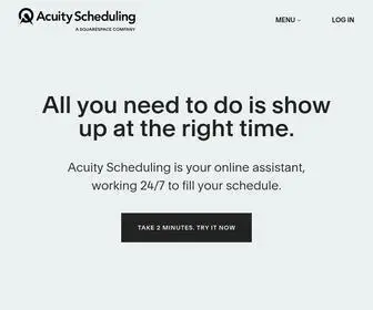 Acuityscheduling.com(Acuity Online Appointment Scheduling) Screenshot