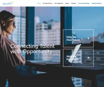 Acuitytalent.com(Acuity Talent) Screenshot