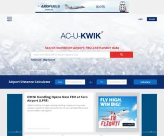Acukwik.com(Flight Planning) Screenshot