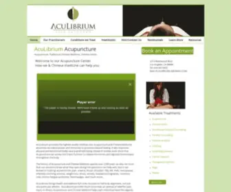 Aculibriumla.com(AcuLibrium Acupuncture) Screenshot