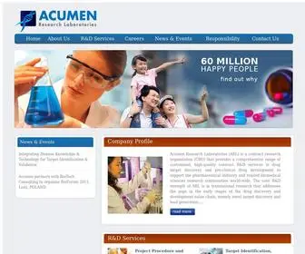 Acumen-Research.com(Acumen Research Laboratories) Screenshot