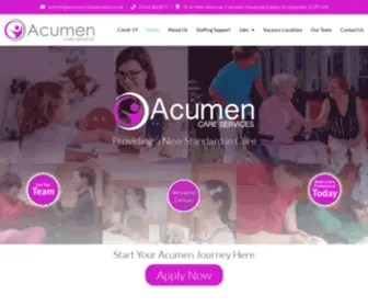 Acumencareservices.co.uk(Acumen Care Services) Screenshot