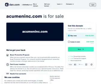 Acumeninc.com(Acumen) Screenshot