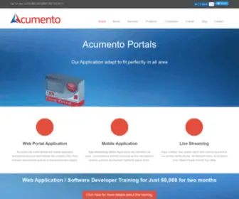 Acumento.com(The Web & Mobile Application Expert) Screenshot