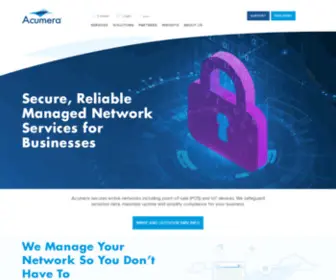 Acumera.com(Edge Computing & Managed Network Security) Screenshot