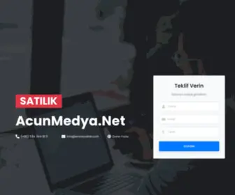 Acunmedya.net(Ücretsiz yapım aşamasında sayfası) Screenshot