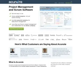 Acunote.com(Online project management and Scrum software. Acunote) Screenshot