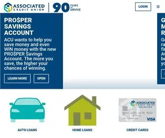Acuonline.org(Associated Credit Union) Screenshot