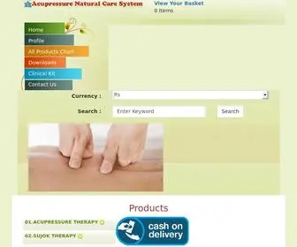 Acupressures.com(Acupressure Natural Care System) Screenshot