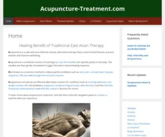 Acupuncture-Treatment.com(Healing Benefit of Traditional East Asian Therapy. Acupuncture) Screenshot