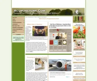 Acupuncture.com(Home of Traditional Chinese Medicine) Screenshot