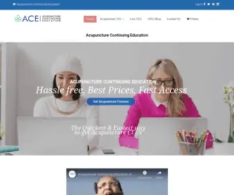 Acupuncturecontinuingeducation.com(Acupuncture CEU) Screenshot