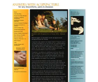 Acupunctureforpains.com(Answers with Acupuncture) Screenshot