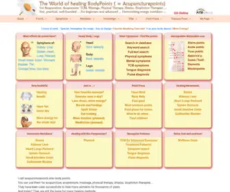 Acupuncturepoint-Locator.com(Acupuncture points) Screenshot