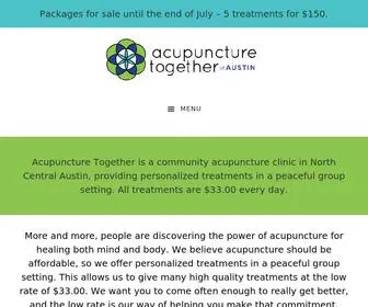 Acupuncturetogetheraustin.com(Acupuncture Together Austin) Screenshot