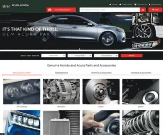 Acurahondapartshub.com(Shop Genuine Acura & Honda Parts) Screenshot